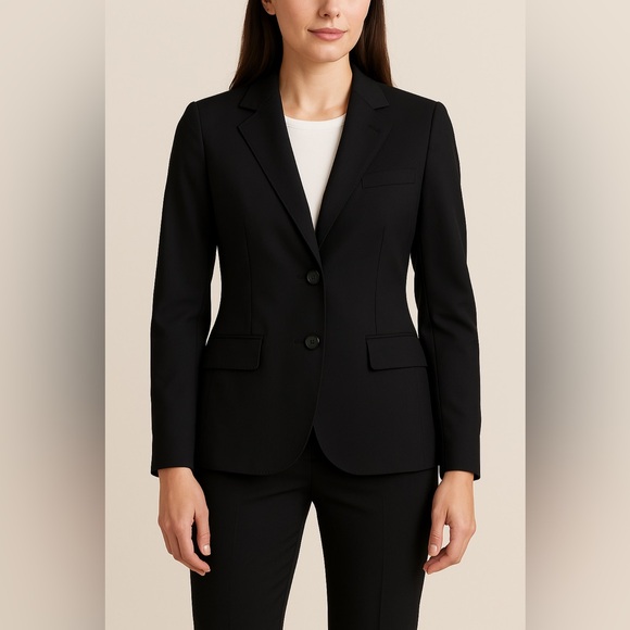 Brooks Brothers Jackets & Blazers - Brooks Brothers NEW Women’s Black Italian Wool Blazer Career Size‎ 10
Two Button